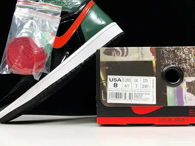 Rep Team Orange-Fir 1 Air x Jordan OG AV3905-038 Retro High Black SoleFly 0506